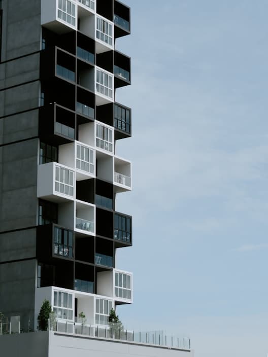 Bole apartment tower with street-facing retail frontage